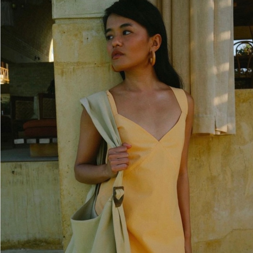 VINCE. Summer dress extra large peach/orange